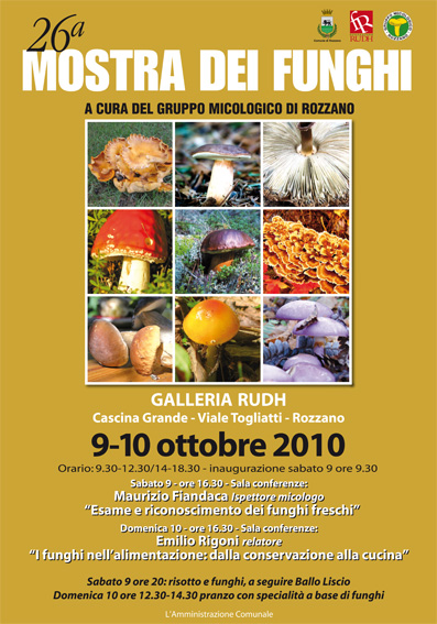 Manifesto mostra funghi 2010